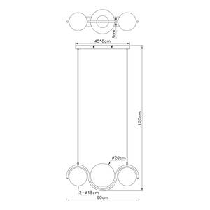 Suspension Porry Verre coloré / Fer - 3 ampoules - Nb d'ampoules : 3