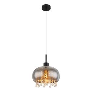 Hanglamp Corry type A gekleurd glas/ijzer/textielmix - 1 lichtbron - Diameter: 28 cm