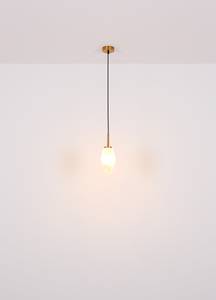 Lampada a sospensione Barcley Vetro opalino / Ferro / Ottone / Vetro acrilico - 6 punti luce - Numero di lampadine necessarie: 6
