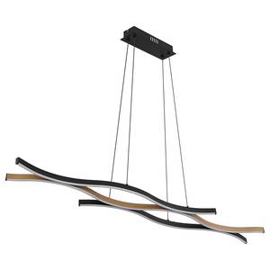 Suspension Geronimo Aluminium / Plexiglas - 1 ampoule - Beige / Noir