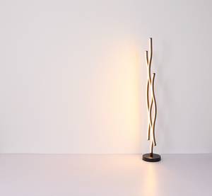 Staande lamp Geronimo aluminium/acrylglas - 1 lichtbron - Zwart