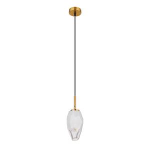 Hanglamp Barcley melkglas/ijzer/messing/acrylglas - 1 lichtbron - Aantal lichtbronnen: 1