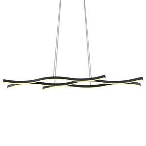 Suspension Geronimo Aluminium / Plexiglas - 1 ampoule - Noir