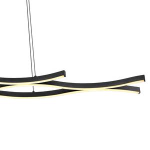 Suspension Geronimo Aluminium / Plexiglas - 1 ampoule - Noir