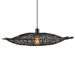 Lampada a sospensione Kumo Ferro / Bambù - Nero - 1 punto luce - Larghezza: 75 cm