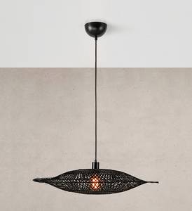 Lampada a sospensione Kumo Ferro / Bambù - Nero - 1 punto luce - Larghezza: 75 cm