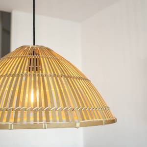 Suspension Capello Fer / Bambou - 1 ampoule - Beige