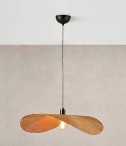 Hanglamp Rayo ijzer/bamboe - 1 lichtbron - Beige