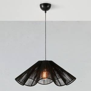 Lampada a sospensione Nami Ferro / Iuta - 1 punto luce - Nero