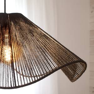 Hanglamp Nami ijzer/jute - 1 lichtbron - Zwart