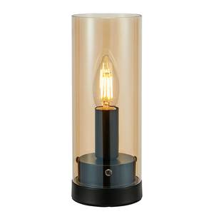 Lampe Post Fer / Verre - 1 ampoule - Doré - Hauteur : 23 cm