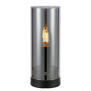 Lampe Post Fer / Verre - 1 ampoule - Noir - Hauteur : 23 cm