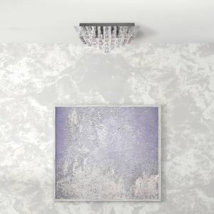 Plafonnier Hanna Square Acier / Verre cristallin - Chrome