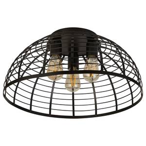 Deckenleuchte Vision Cage Round Stahl - Schwarz - 3-flammig