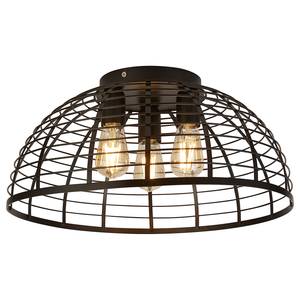 Plafondlamp Vision Cage 3 lichtbronnen staal - zwart