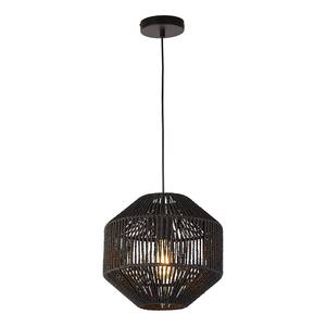 Lampada a sospensione Wicker Acciaio / Cotone - 1 punto luce