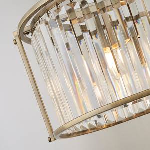 Hanglamp Victoria 5 lichtbronnen kristalglas/staal - messing