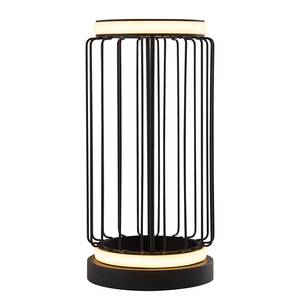 Lampada da tavolo a LED Circolo Cage Acciaio / Silicone - Nero