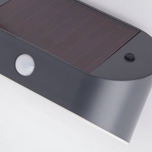 Applique murale LED Solar - Type D Polycarbonate - Noir - 1 ampoule