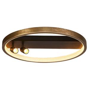 LED-Deckenleuchte Grace Stahl / Acrylglas - Schwarz / Gold - 1-flammig