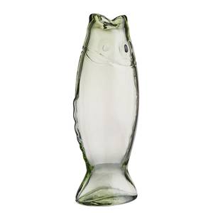 Vase BACALHAU Fisch Klarglas - Pastellgrün