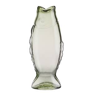Vase BACALHAU Fisch Klarglas - Pastellgrün