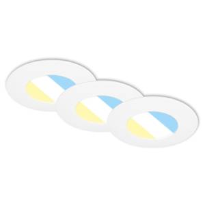 Set di 3 luci da incasso a LED Bicuela Polipropilene - Bianco