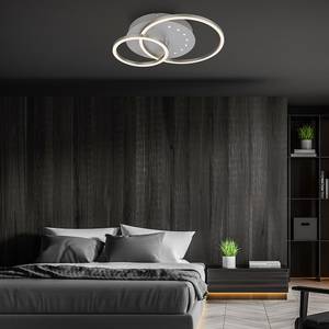 LED-plafondlamp Arruda rond aluminium/polypropeen - Zilver