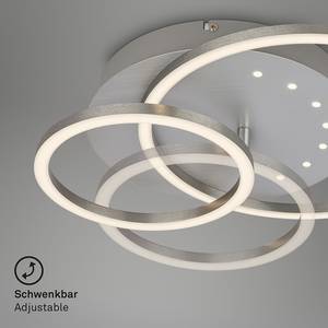 LED-Deckenleuchte Arruda Rund Aluminium / Polypropylen - Silber