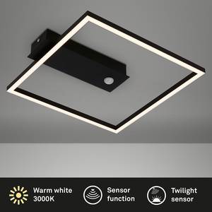 LED-Deckenleuchte Figa Sensor 1-flammig Aluminium / Polypropylen - Schwarz