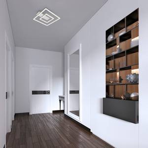 LED-Deckenleuchte Figa 2-flammig Aluminium / Polypropylen - Silber