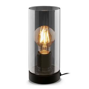 Tafellamp Passaria type A aluminium/rookglas - zwart - 1 lichtbron