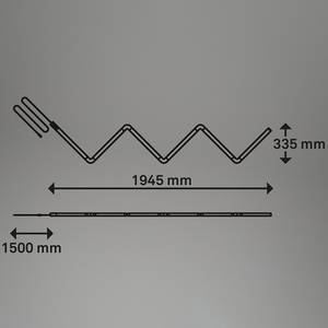 Applique LED Fantio Polypropylène - Blanc - 8 ampoules