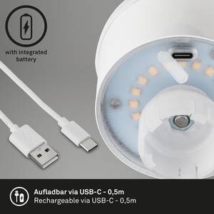 LED-flesverlichting Bairros aluminium - 1 lichtbron - Goud