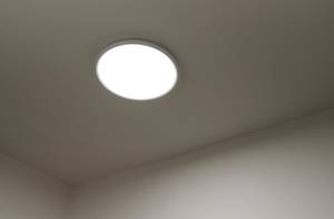 Lampada da soffitto a LED Liva Smart Poliestere - 1 punto luce - Bianco