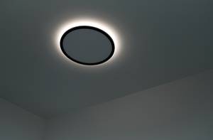 Lampada da soffitto a LED Liva Smart Poliestere - 1 punto luce - Nero