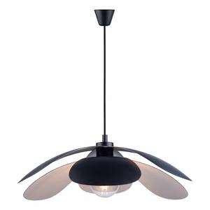 Hanglamp Maple staal/PVC - 1 lichtbron - Zwart