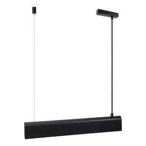 Pendelleuchte Beau Stahl / PVC - Schwarz - 1-flammig - Breite: 50 cm