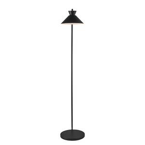 Staande lamp Dial staal/PVC - 1 lichtbron - Zwart
