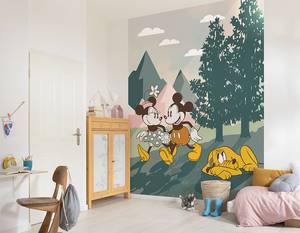 Vliestapete Mickey & Minnie Nature Vlies