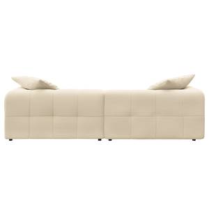 Ecksofa ROOYA Cordstoff Snor: Beige - Longchair davorstehend rechts