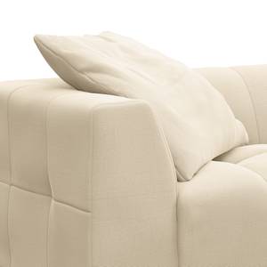 Ecksofa ROOYA Cordstoff Snor: Beige - Longchair davorstehend rechts