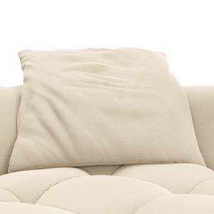 Ecksofa ROOYA Cordstoff Snor: Beige - Longchair davorstehend rechts