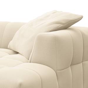 Ecksofa ROOYA Cordstoff Snor: Beige - Longchair davorstehend rechts