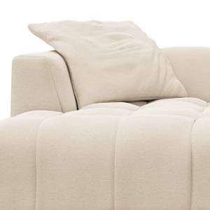 Ecksofa ROOYA Webstoff Saia: Beige - Longchair davorstehend links