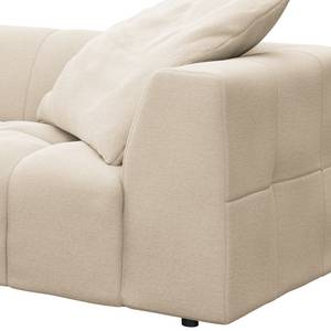 Ecksofa ROOYA Webstoff Saia: Beige - Longchair davorstehend links