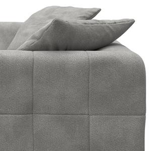 Divano angolare ROOYA Bouclé Tessuto Bony: grigio - Longchair preimpostata a sinistra