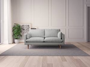 2-Sitzer Sofa ELLENS Webstoff Saia: Hellgrau