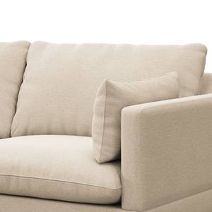 Ecksofa ELLENS Webstoff Saia: Beige - Longchair davorstehend links