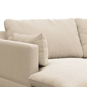 Ecksofa ELLENS Webstoff Saia: Beige - Longchair davorstehend links